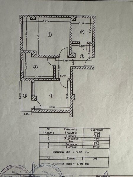 Militari Apartament 2 camere decomandat 58 mp Pacii!!